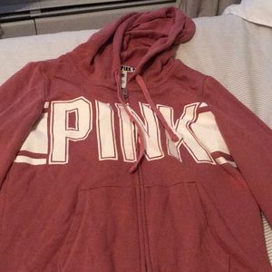 Pink Victoria’s Secret sweatshirt
